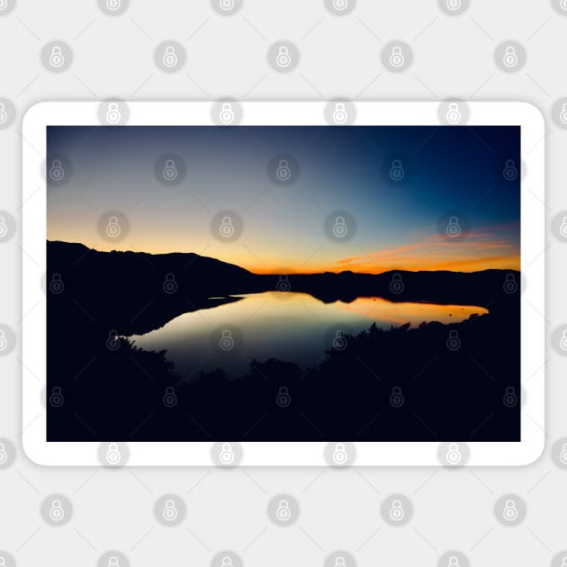 Water evening mood South of France / Swiss Artwork Photography Sticker by RaphaelWolf